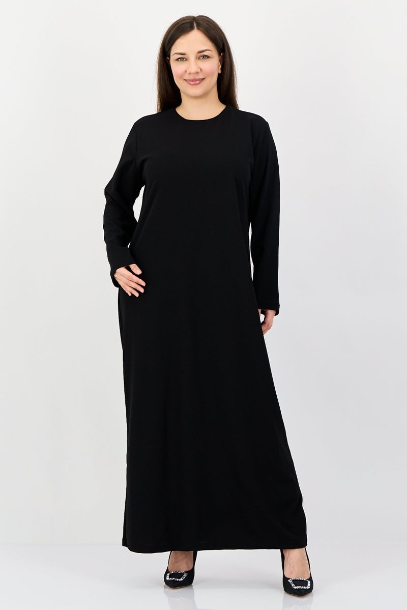 trendyol Women Plain Maxi Casual Dress, Black - Image 1